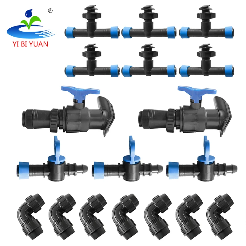 Yibiyuan Agricultural Drip Irrigation Fittings Kit End Cap 16mm Drip Irrigation Tape Shut off Valve Hee37d824c62d47479a87c65e9acd734fq