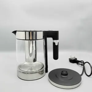 Sutai 1.8L Electric Kettle Portable Bouilloire Glass Water Boiler Auto Shut-off Temperature Control Keep Warm for Household
