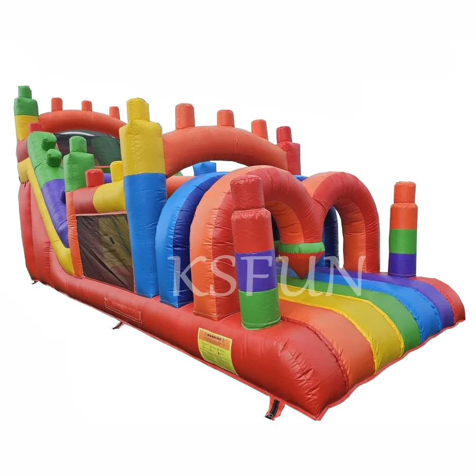 Kids PVC Giant Commercial Inflatable Obstacle Course Bounce House With  Slide for Kids Adults Jumping Bouncy Castle Bouncer
