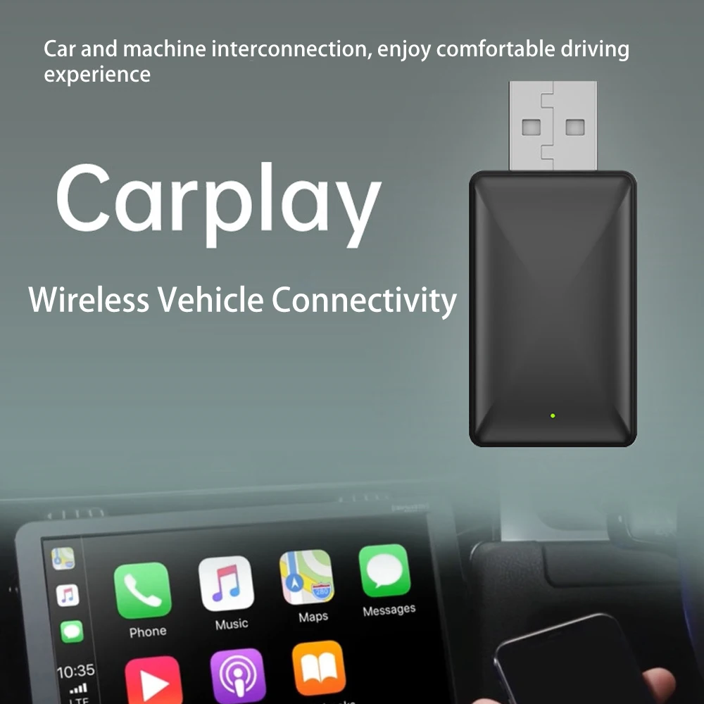 USB Wired to Wireless Carplay Box AI Box Adapter for Apple Android Phone Projector Navigation Carplay 2-in-1 - view 5