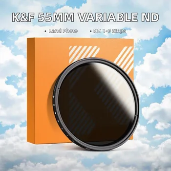 55mm Variable ND Filter ND2-ND400 (1-9 Stops) (THREE Cleaning Cloths) Landscape Photography (Nano-Basic Series) detail image