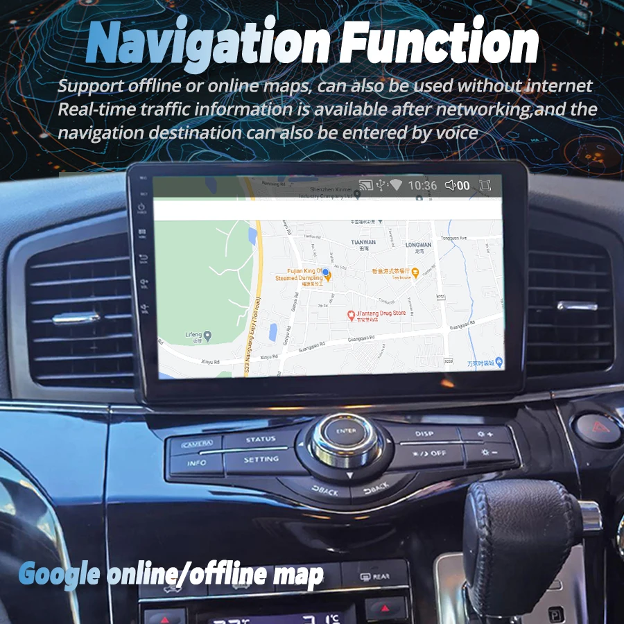 9inch Android 13 Screen for Nissan Quest Elgrand E52 2010-2015
