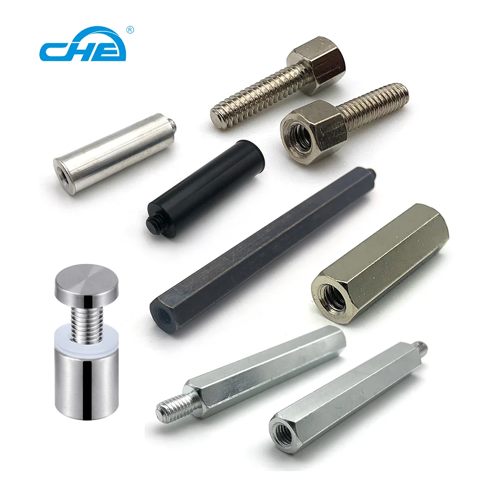 China manufacture Standoffs Connection Column Hole Mount Stainless Steel Plexiglass spacers Standoff For Acrylic Signs