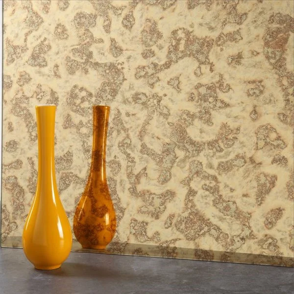 Wholesale Modern Antique Mirror Glass Copper Furniture Mirror Panel Decor Luxury Antique Decoration Mirror Glass for Cabinet