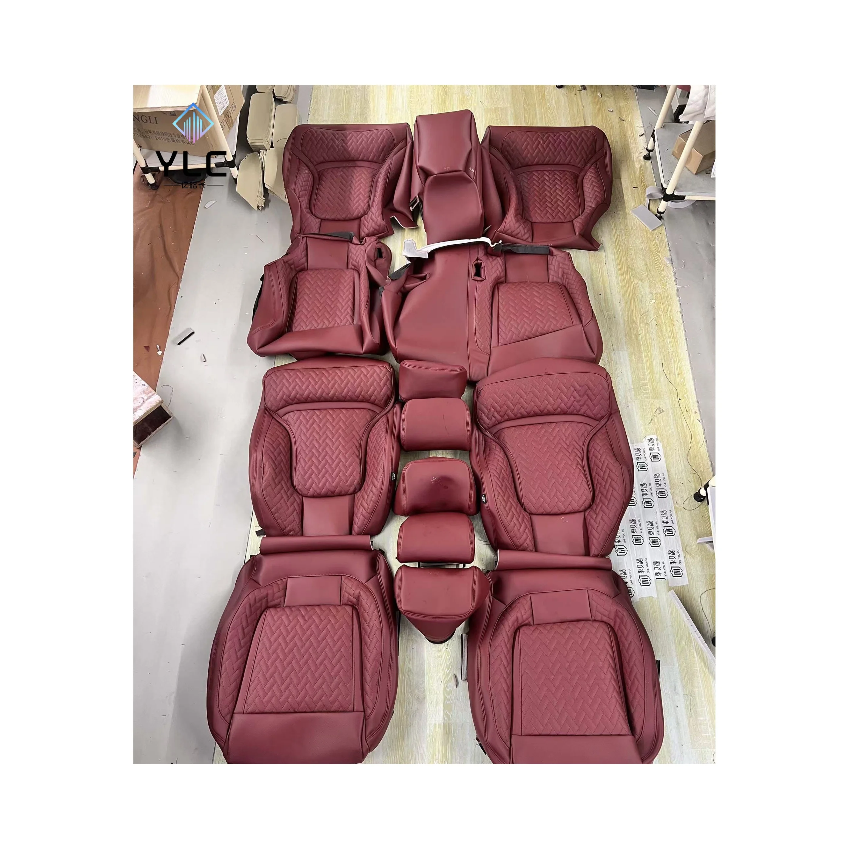 Лидер продаж полный комплект универсальный чехол для автомобильного сиденья из ПВХ кожи с подушками сидений автомобиля аксессуары салона премиум класса Volkswagen Ruitu