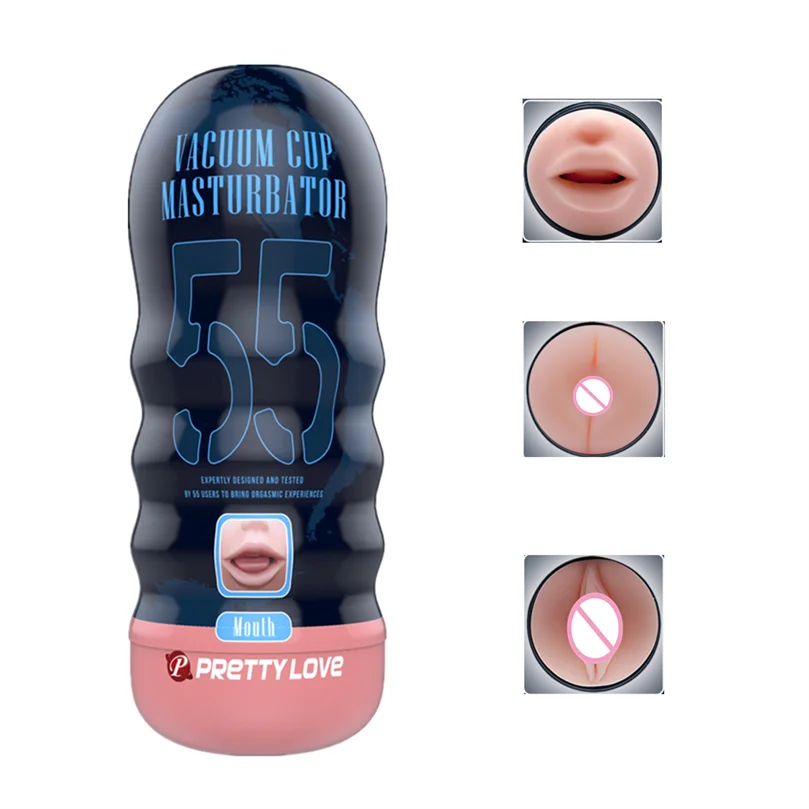 Realistic Vagina Anal Male Masturbator Silicone Soft Tight Pussy Adult Toys  Male Masturbation Machine Sex Toys