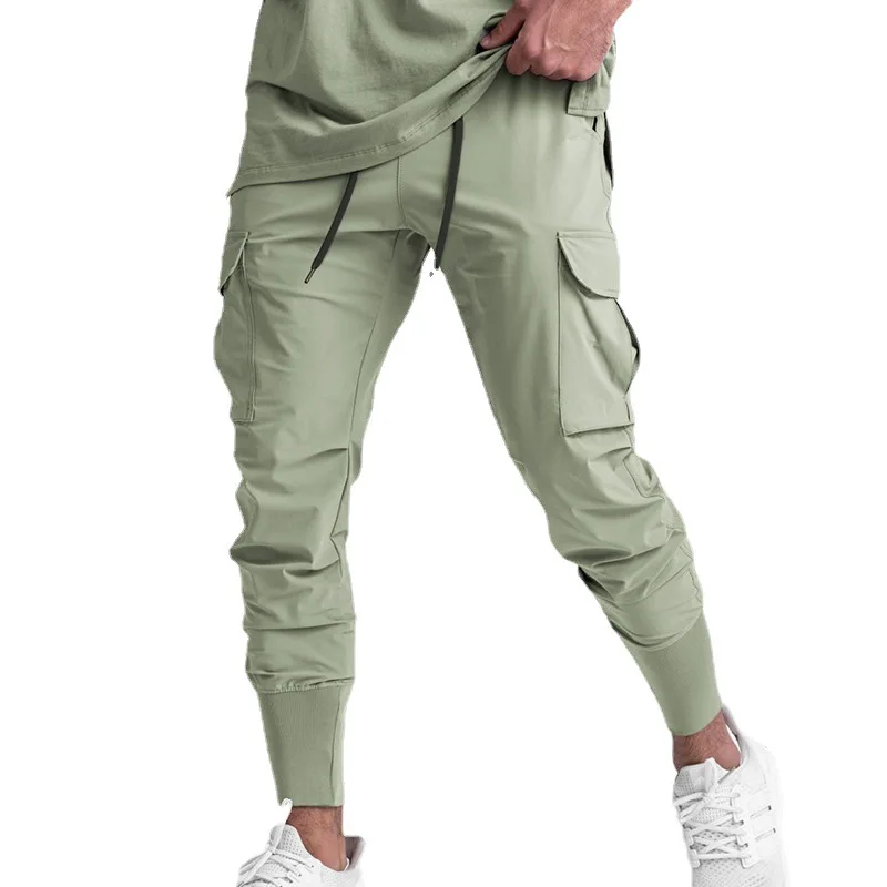Customized Men Premium Sweatpants With Elastic Ankles Nylon Men's