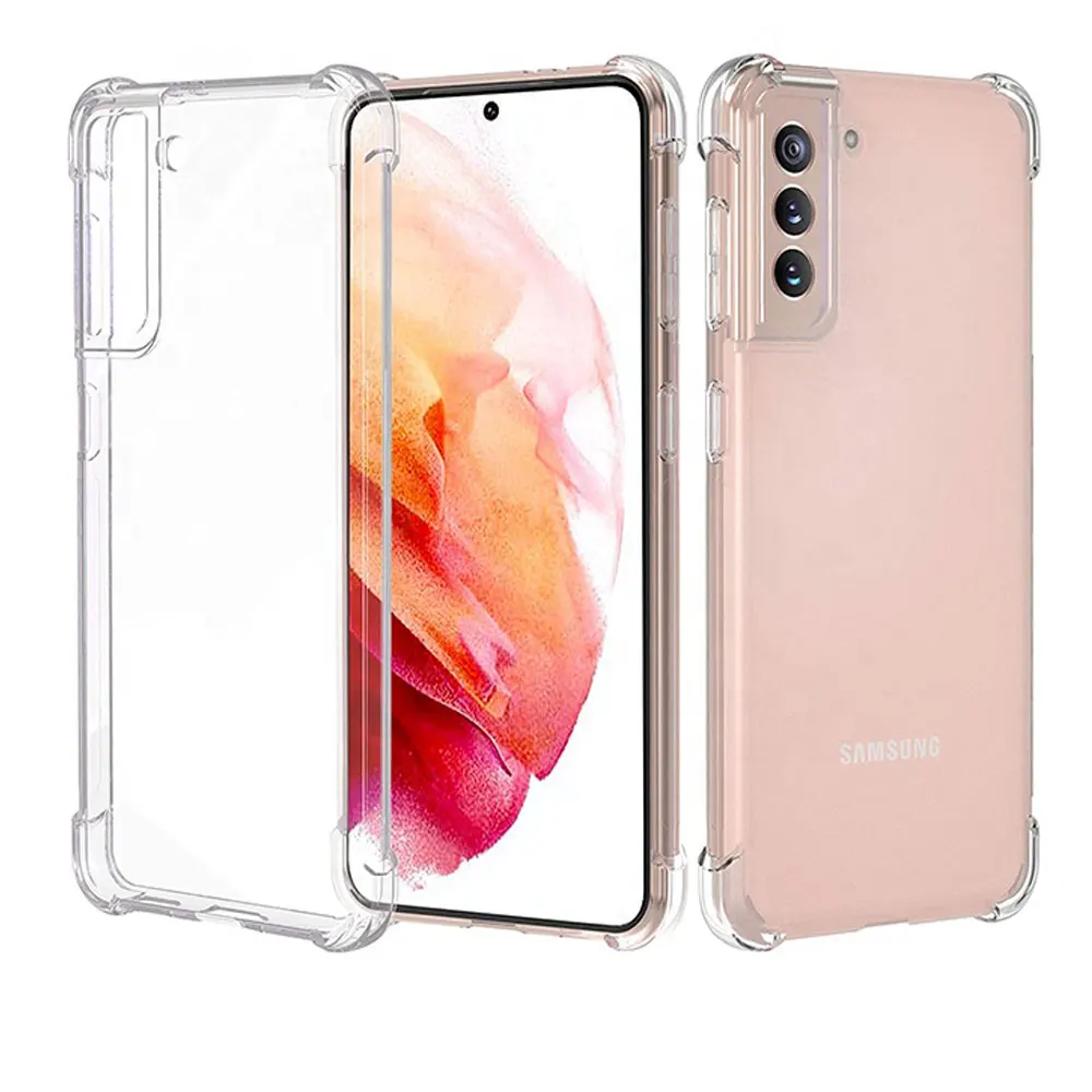 Transparent Clear Mobile Phone Case With Airbag Pouch Cover For Samsung S21 S21 Plus S21 Ultra Cases Buy For Samsung S21 Clear Case For Samsung S21 Tpu Case For Samsung S21 Transparent Tpu