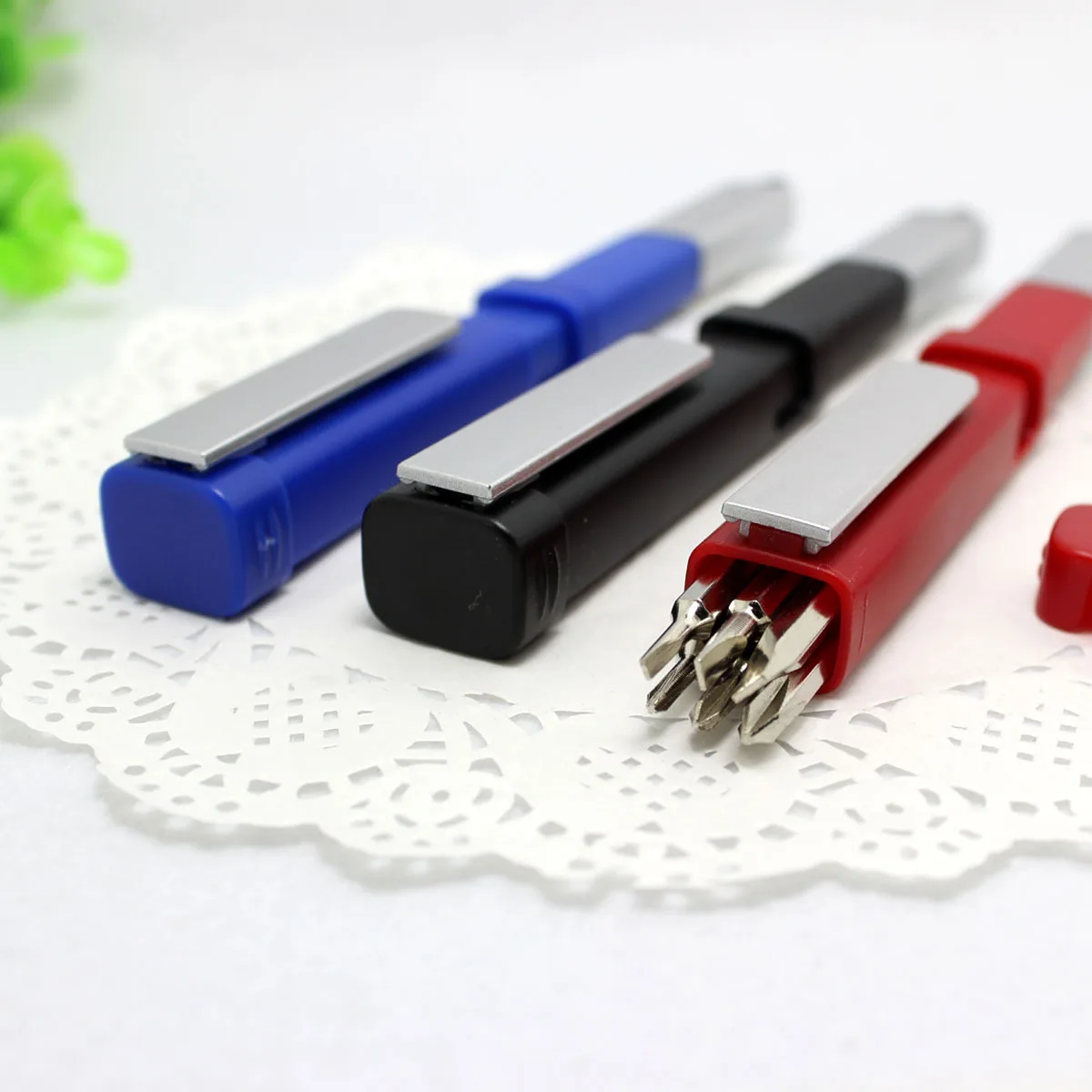 1012 Multi Functional Tool Pen Square Shape Ball Pen Phone Holder 6 Screwdrivers Touch Smart Pen with Custom logo