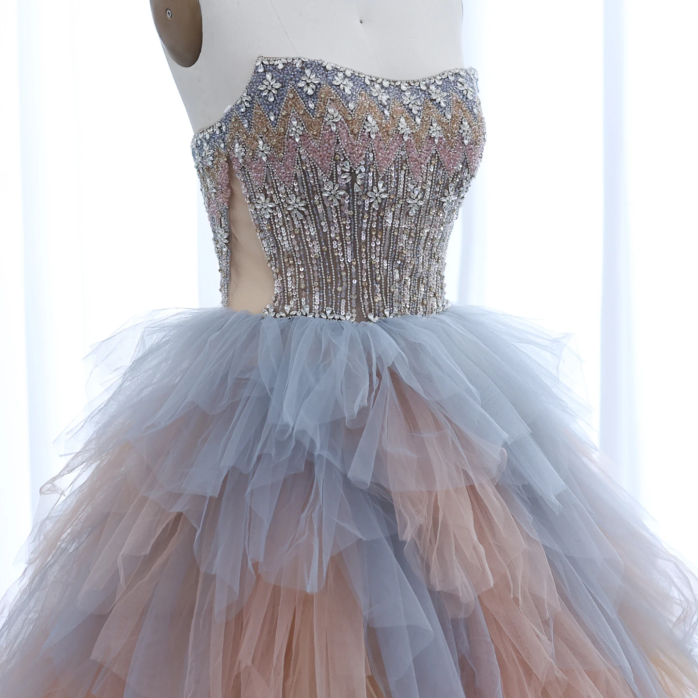 Sharon Said SS731 Luxury Rose Gold Blue Ruffles Princess Ball Gown Arabic Evening Dress for Women Wedding Engagement Party| Alibaba.com Sharon Said SS731 Luxury Rose Gold Blue Ruffles Princess Ball Gown Arabic Evening Dress for Women Wedding Engagement Party| Alibaba.com