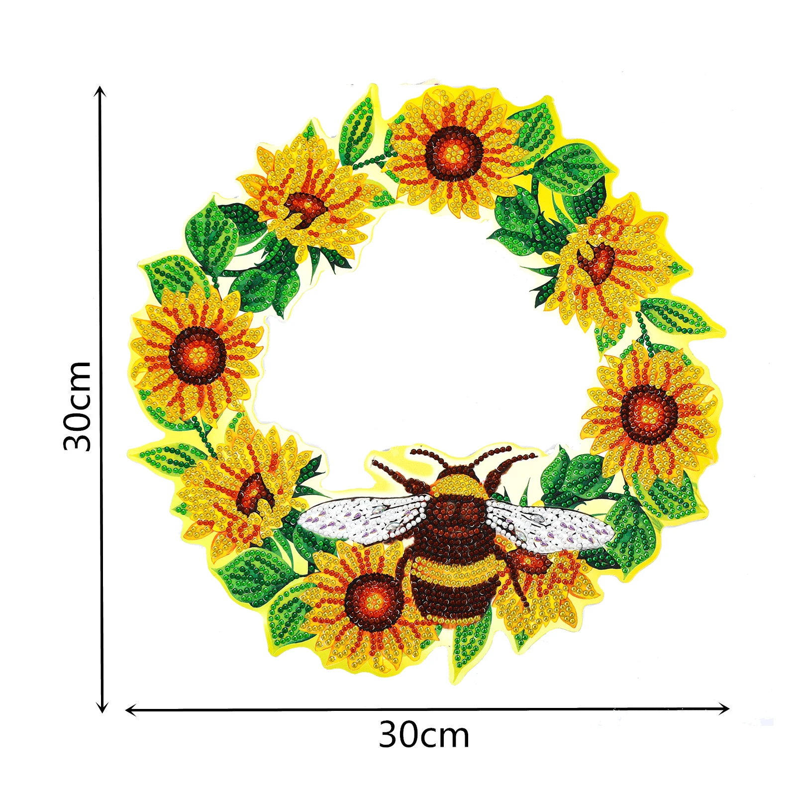 
 5D алмазная живопись пчела цветок Венок Сделай Сам Алмазная мозаика ручной работы подарок  