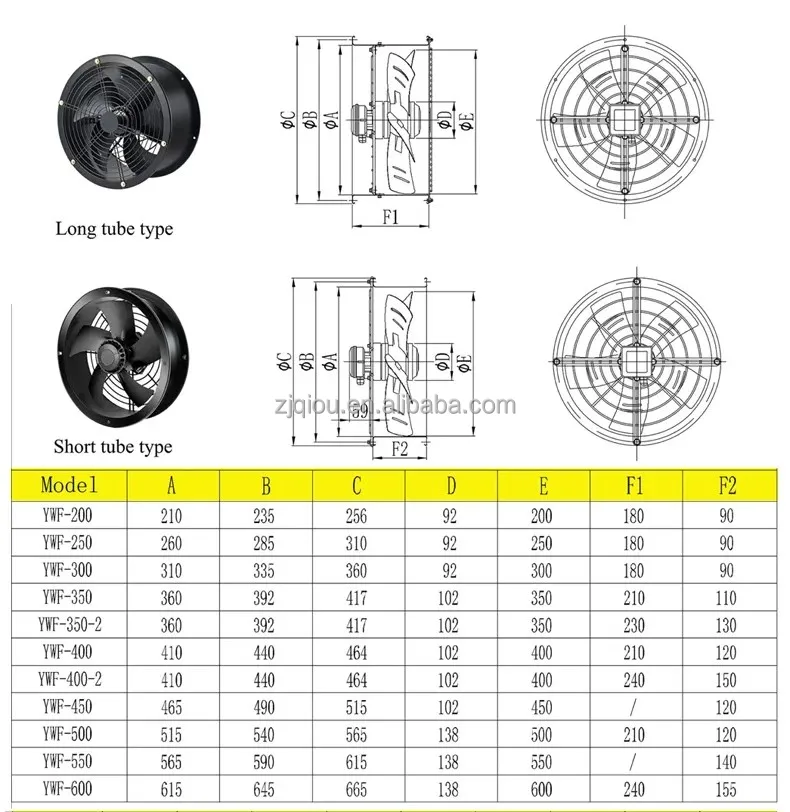 High Quality Ywf-350 Extractor, Axial, 350mm - detail 12