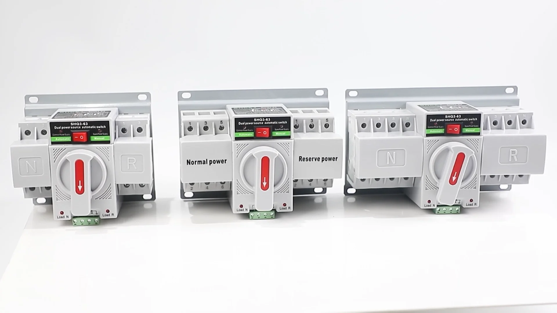 Ats 2p 63a 220v Micro Circuit Breaker Dual Power Automatic Transfer