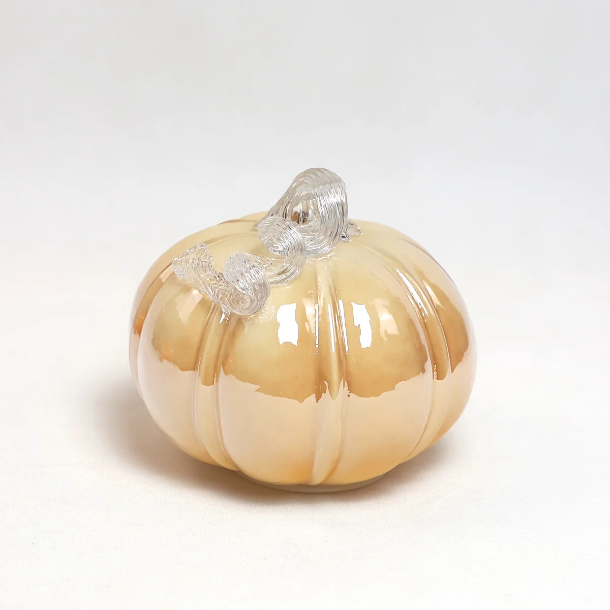 hand-blown artificial pumpkins to decorate glass halloween pumpkin decorations for halloween