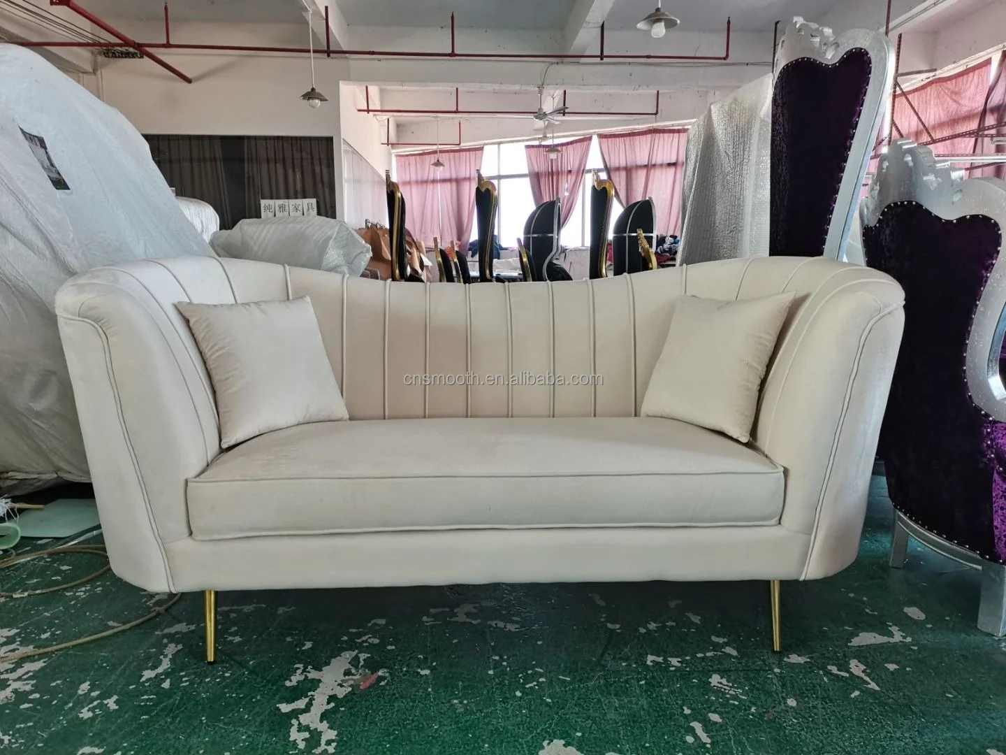 結婚式高級グリーンベルベットソファパーティー用品イベント式ステージ