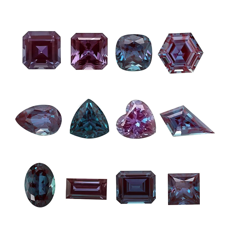 Starsgem Lab Grown Alexandrite Dramatic Color Change Gem