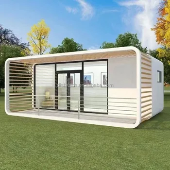 Modern design supports customized luxury assembly of Apple cabins, with bathrooms and kitchens for accommodations