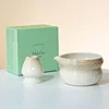 FJT Bow Knot Bowl Stand Kiln เปลี่ยนกล่องของขวัญสีเขียวขาว