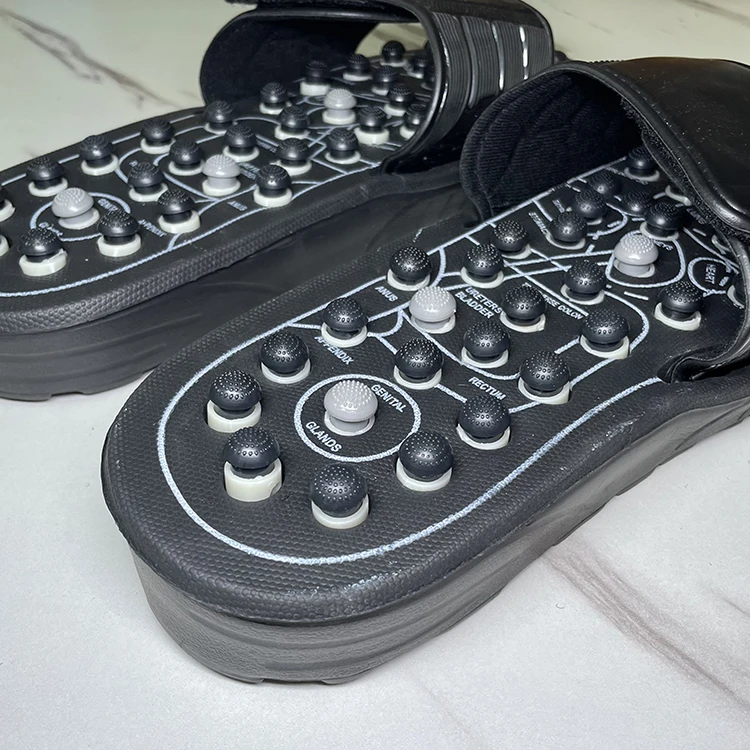 Лидер продаж 2022, тапочки для женщин, домашние массажные тапочки для иглоукалывания шиацу