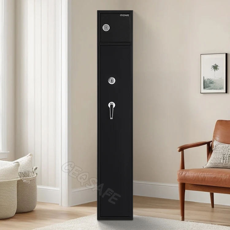 CEQSAFE China Manufacturer High-end Home Furniture Steel Gun Safe Cabinet factory