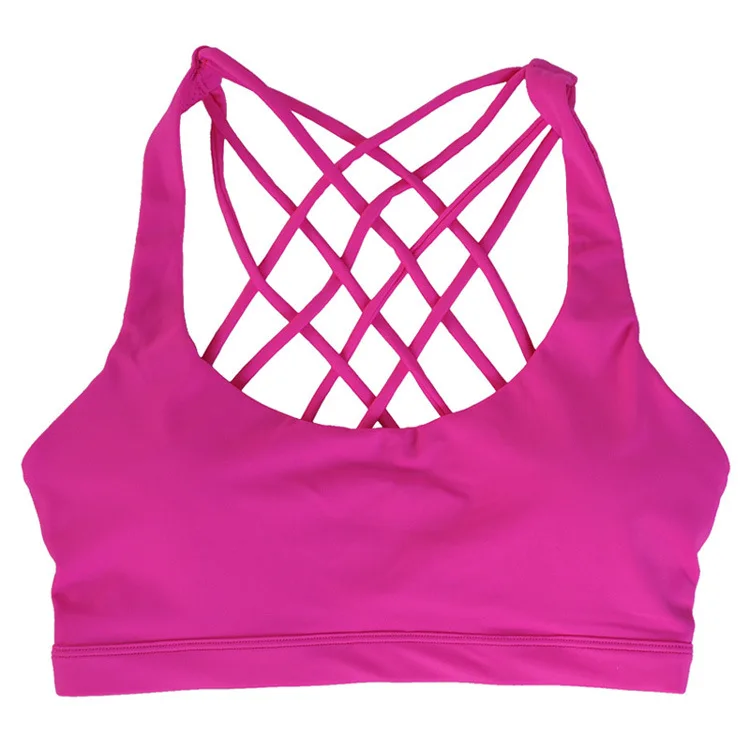 Wholesale Fitness Sports Bra For Women Push Up Padded Crisscross