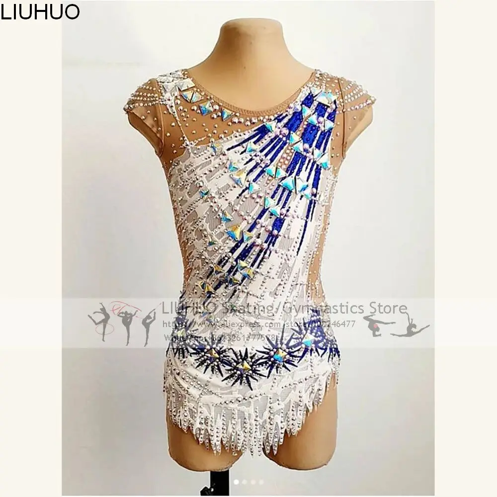 Liuhuo Girls Rhythmic Gymnastics Leotards Plus Size Exotic Dancewear