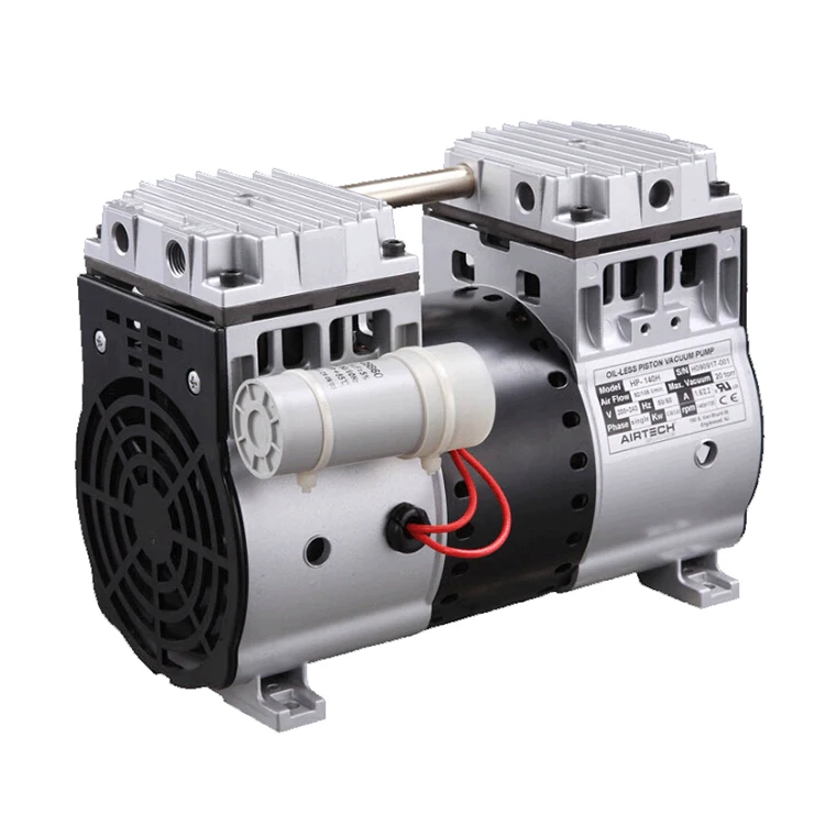 Shanghai Factory Small Mini Oil Free Piston Rocking Oilless Vacuum Pump for Medical Aspiration