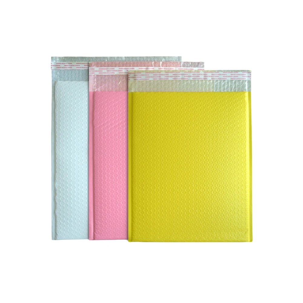 Custom Printed Strong Self Seal Bubble Envelope Mailing Bags Poly Bubble Mailers Pink Bubble