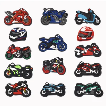 Cool motorcycle shoes Amulet decoration New motorcycle racing series shoes flower cartoon hole beach shoes decoration