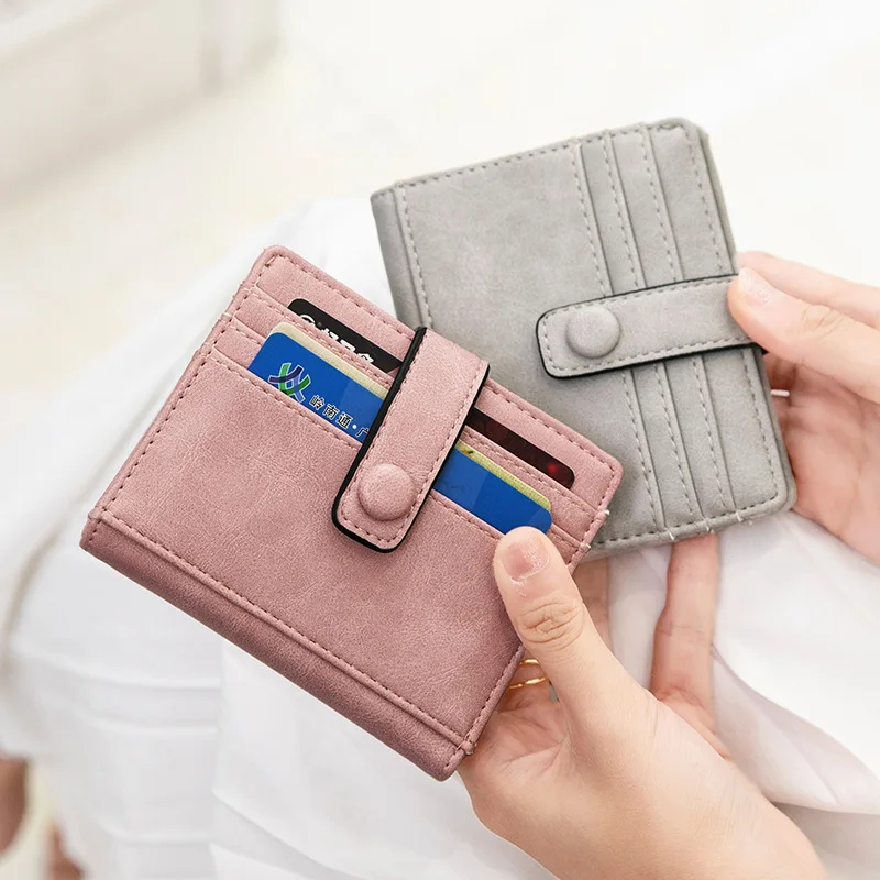 Slim Wallet Ladies Bifold Leather Wallet Minimalist Slim Wallet 16