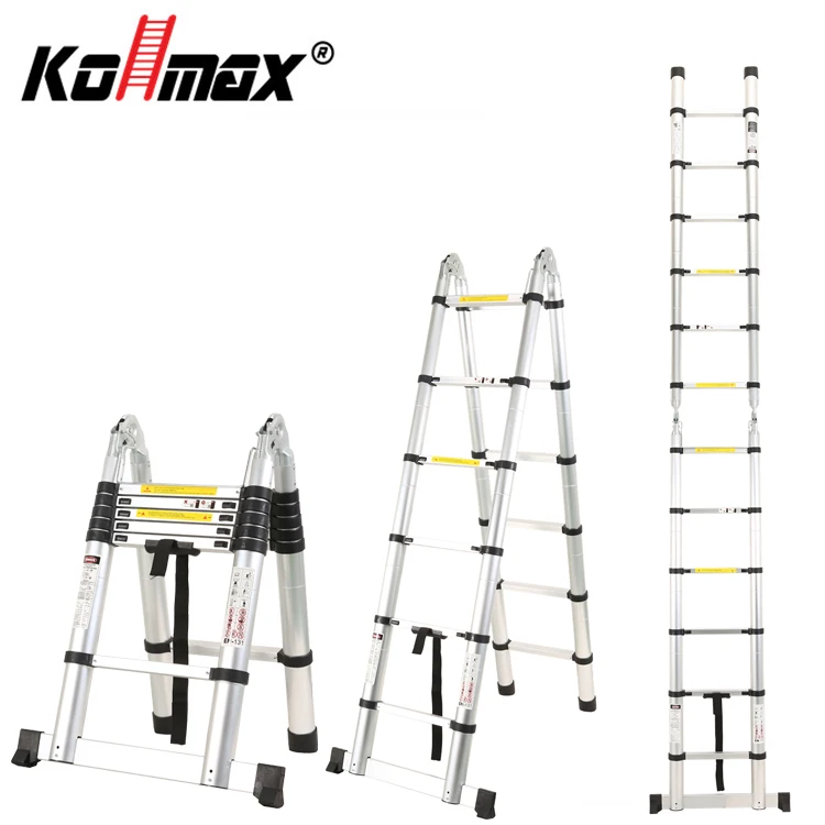 3.8m Telescopic Ladder - KOLLMAX - Fast Delivery & Cert.
