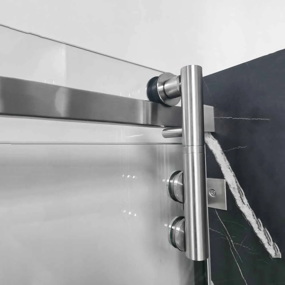 Corner Box Sliding Shower Room Enclosure  Kits Complete With L Shape Hardware with Room Saving and Easy Installation