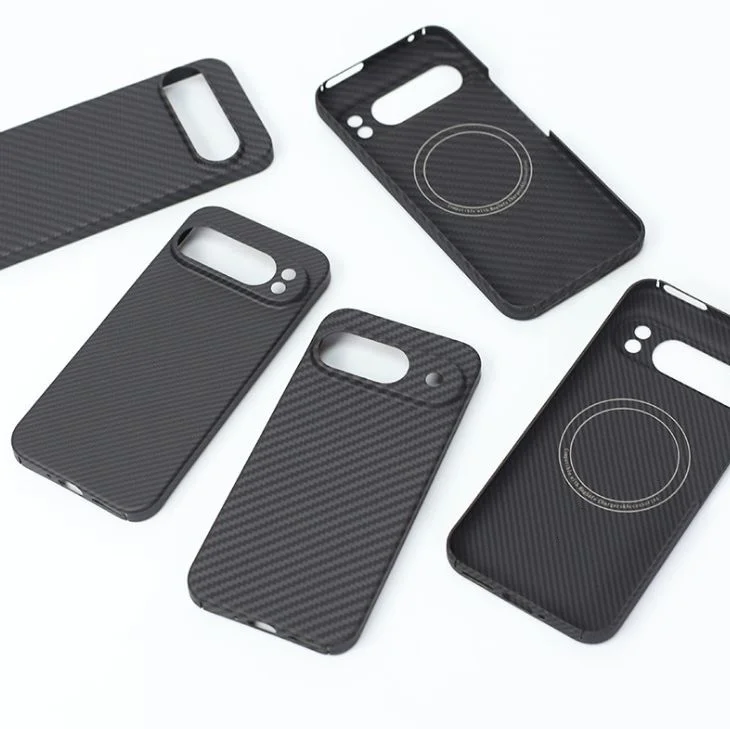 product kevlar carbon fiber aramid magnetic cover for google pixel9 9a 9pro xl anti fingerprint shockproof protective mobile phone case-2