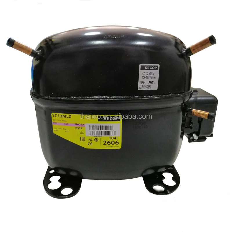 Secop Piston Compressor R404a Sc10mlx Sc12mlx Sc15mlx Sc18mlx For Freezer Refrigerator Use