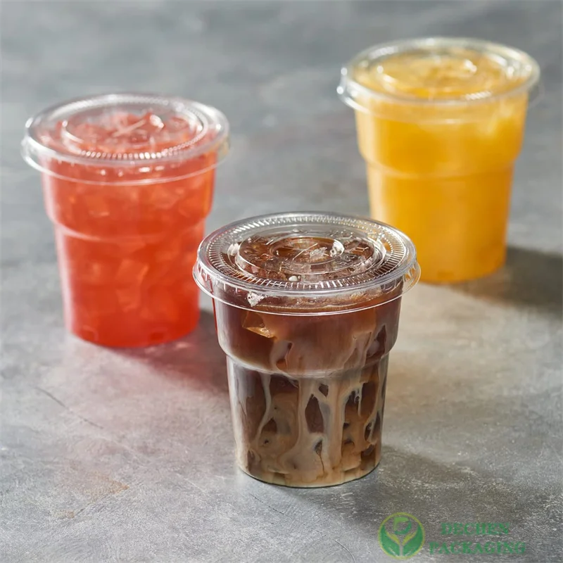 Pet Cup 12oz Smoothie Cups With Lids