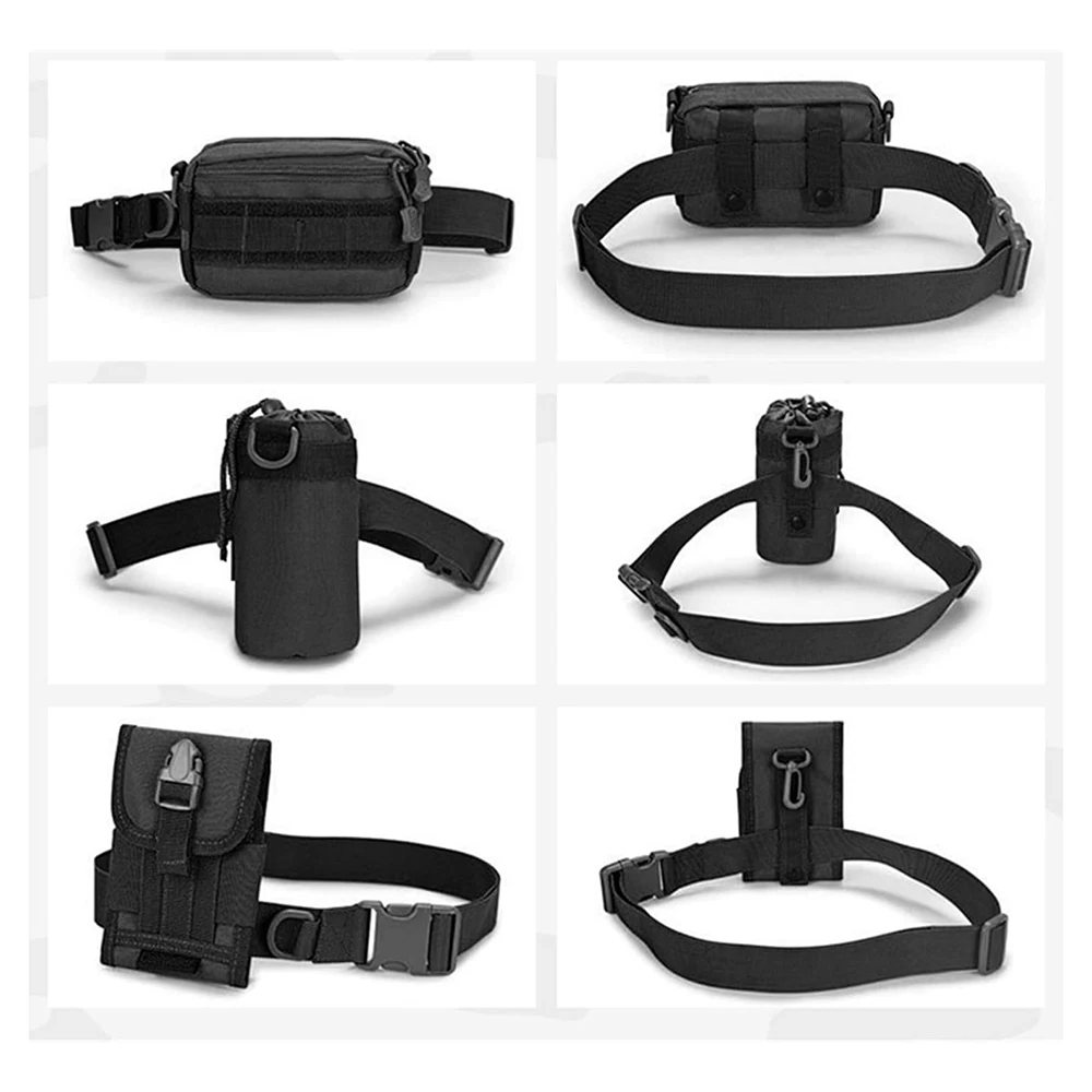 Waterproof Multifunctional Tactical Nylon Belt Adjustable Utility Gear Belt Heavy Duty Belts with Quick Release Buckle