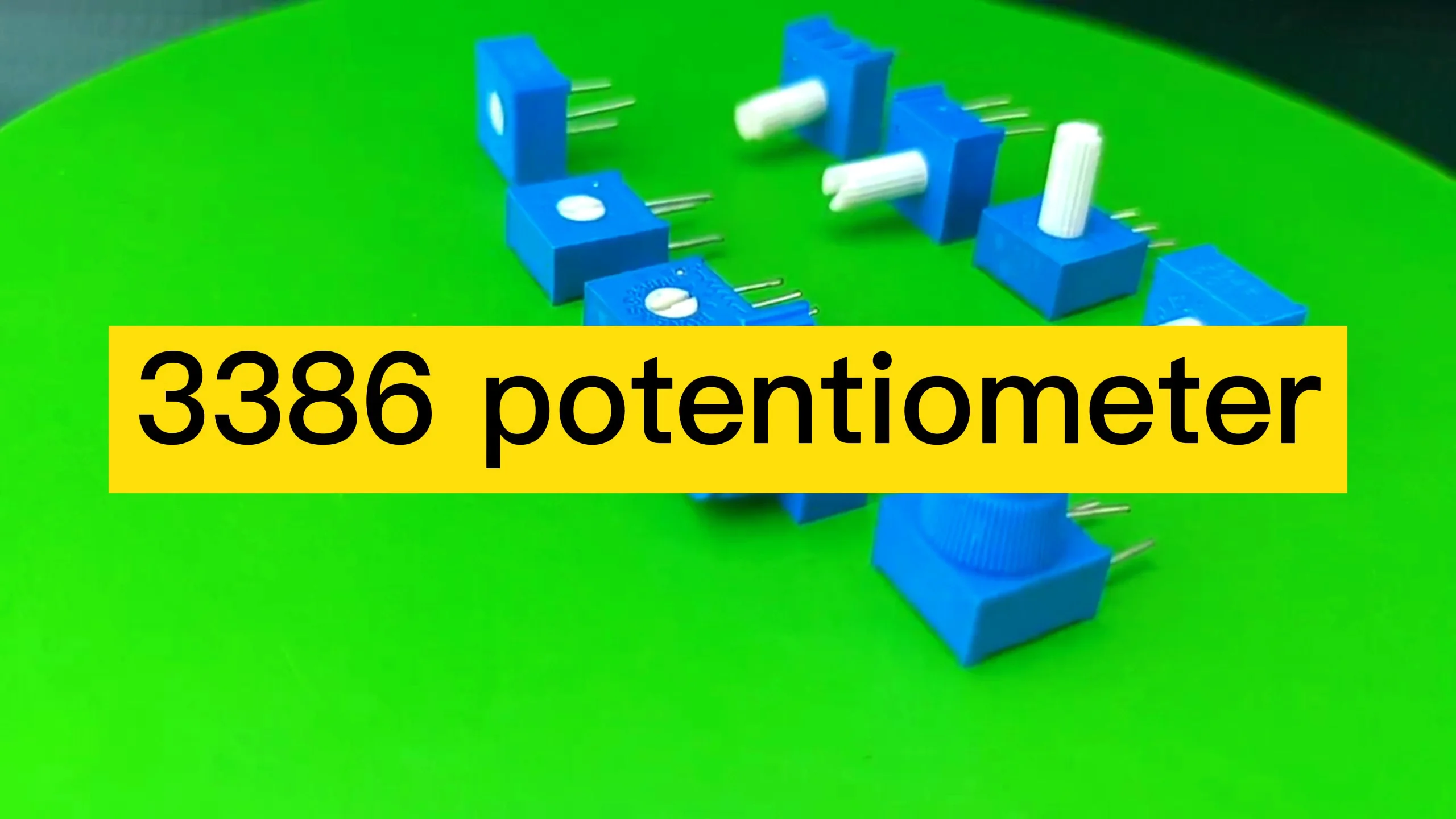 3386t Cermet Long White Knob Linear Potentiometer,Pcb Mounting