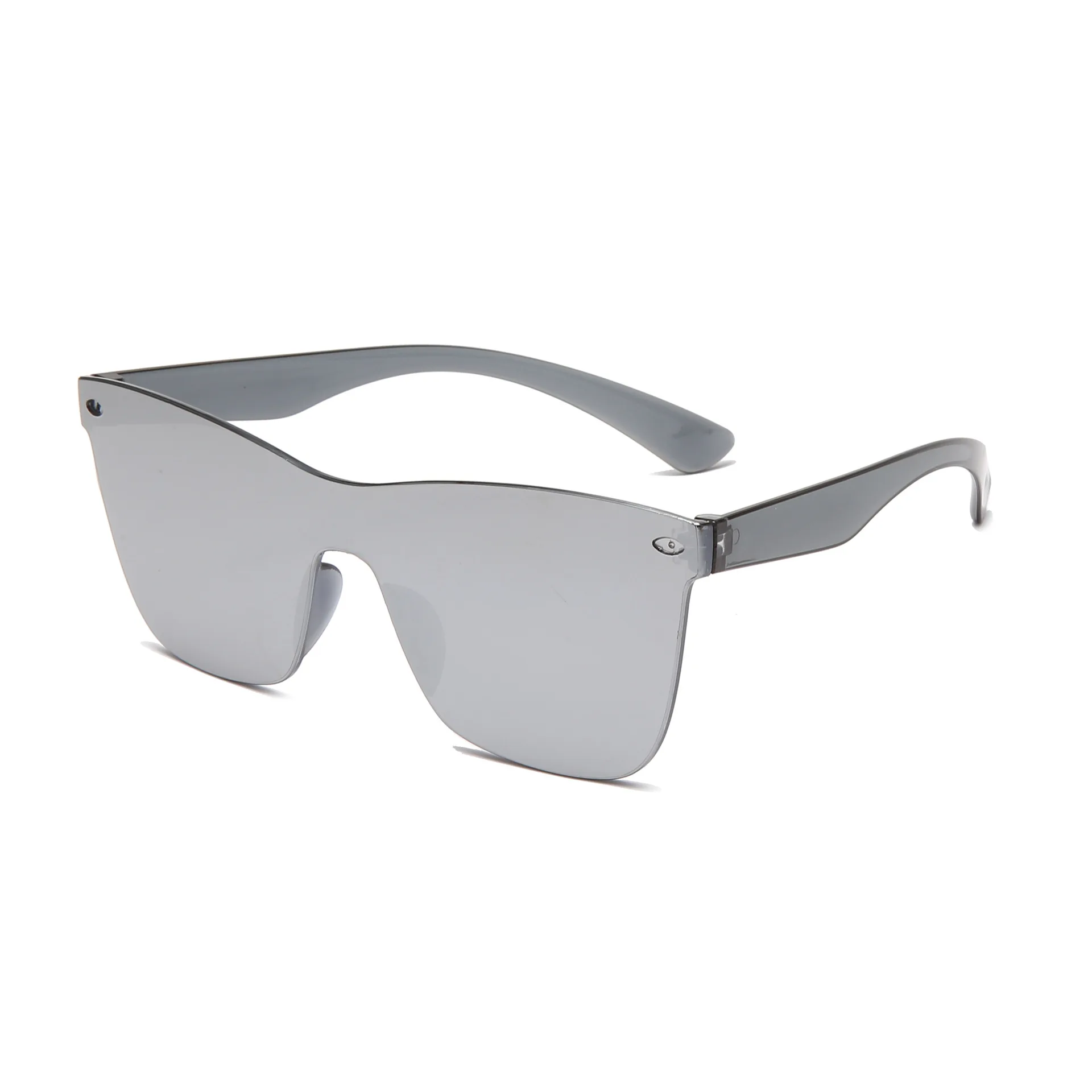 2025 Großhandel Übergroße rechteckige quadratische randlose Blumen-PC-Verlaufsgläser Modische Sonnenbrille für Männer und Frauen_voghion.com