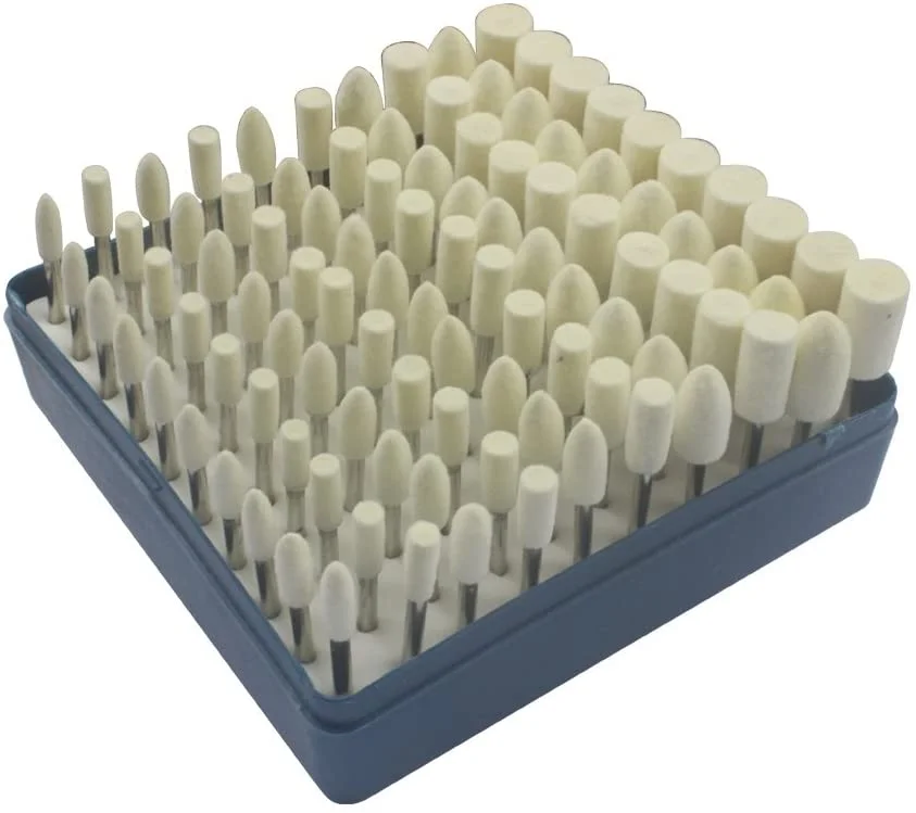 NIUPIKA Wol Vilt Buffing Wielen Gemonteerd Doorn Polijsten Bits Buff Wiel Set Slijpkop Accessoires Kegel Cilinder Vorm Power Rotary Boor Tool Bijlagen - 1/8 Inch Schacht NIUPIKA Wol Vilt Buffing Wielen Gemonteerd Doorn Polijsten Bits Buff Wiel Set Slijpkop Accessoires Kegel Cilinder Vorm Power Rotary Boor Tool Bijlagen - 1/8 Inch Schacht