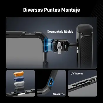 NEEWER Phone Cage Compatible con iPhone 17 Pro MAX, Quick Release Video Rig Estabilizador Accesorios con 67mm Anillo Filtro product image