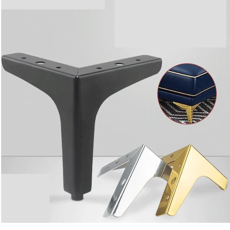Лидер продаж, низкая цена, современные металлические ножки для дивана Y-образной формы, металлические ножки, фурнитура, золотые ножки для мебели