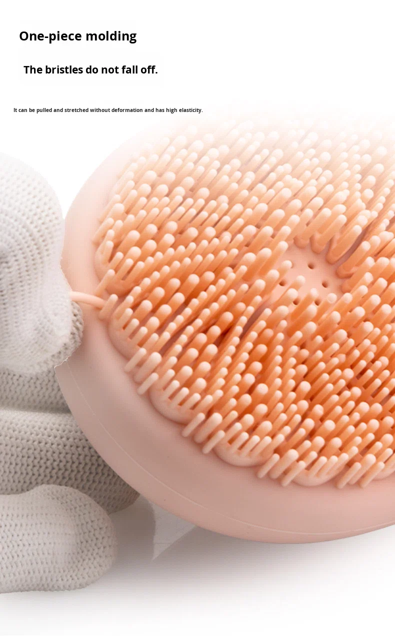 New Model Silicone Massage Brush for Baby's Bath Tactile Sensory with Shower Gel Refillable supplier