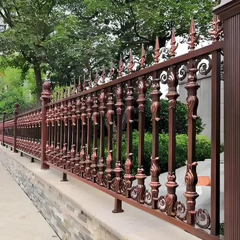 Art metal luxurycustomized residential private villa attractive modern design farm  factory easy installed fence