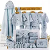 Ensemble de 22 pièces bleu fin