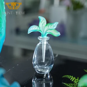 Crystal Lily in the Valley Flower Perfume Glass Bottle With Dropper Gift Box Manufacturer Customization Color Size Logo