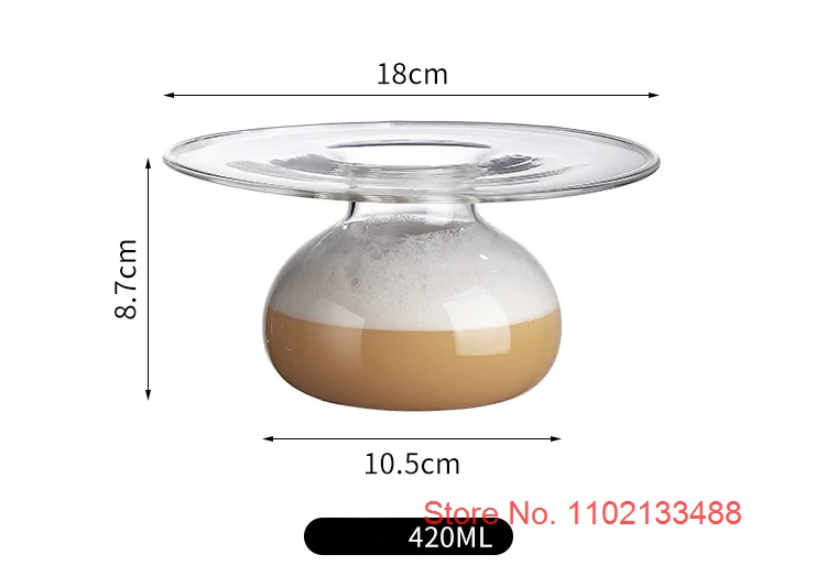Creative Japanese Flying Saucer Plate Molecular Cocktail Cup Bar Plates