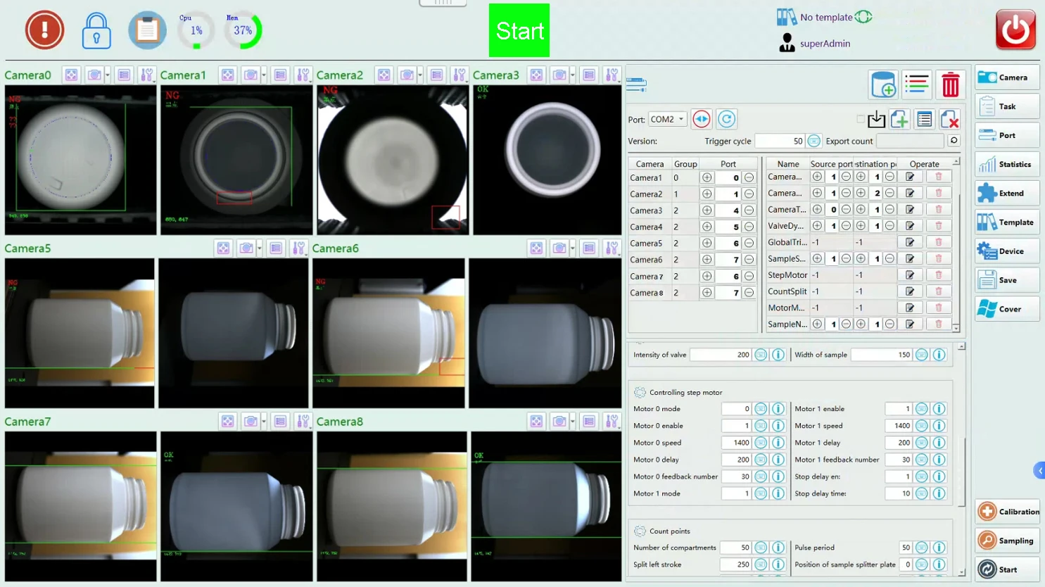 Automated Pet Bottles Optical Visual Inspection Upstream With Injection