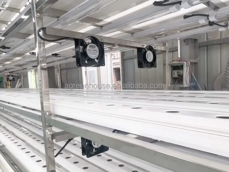 Automated Intelligent Planting System Container Farm Multi-layer Vertical NFT Hydroponic Soilless Cultivation System 3