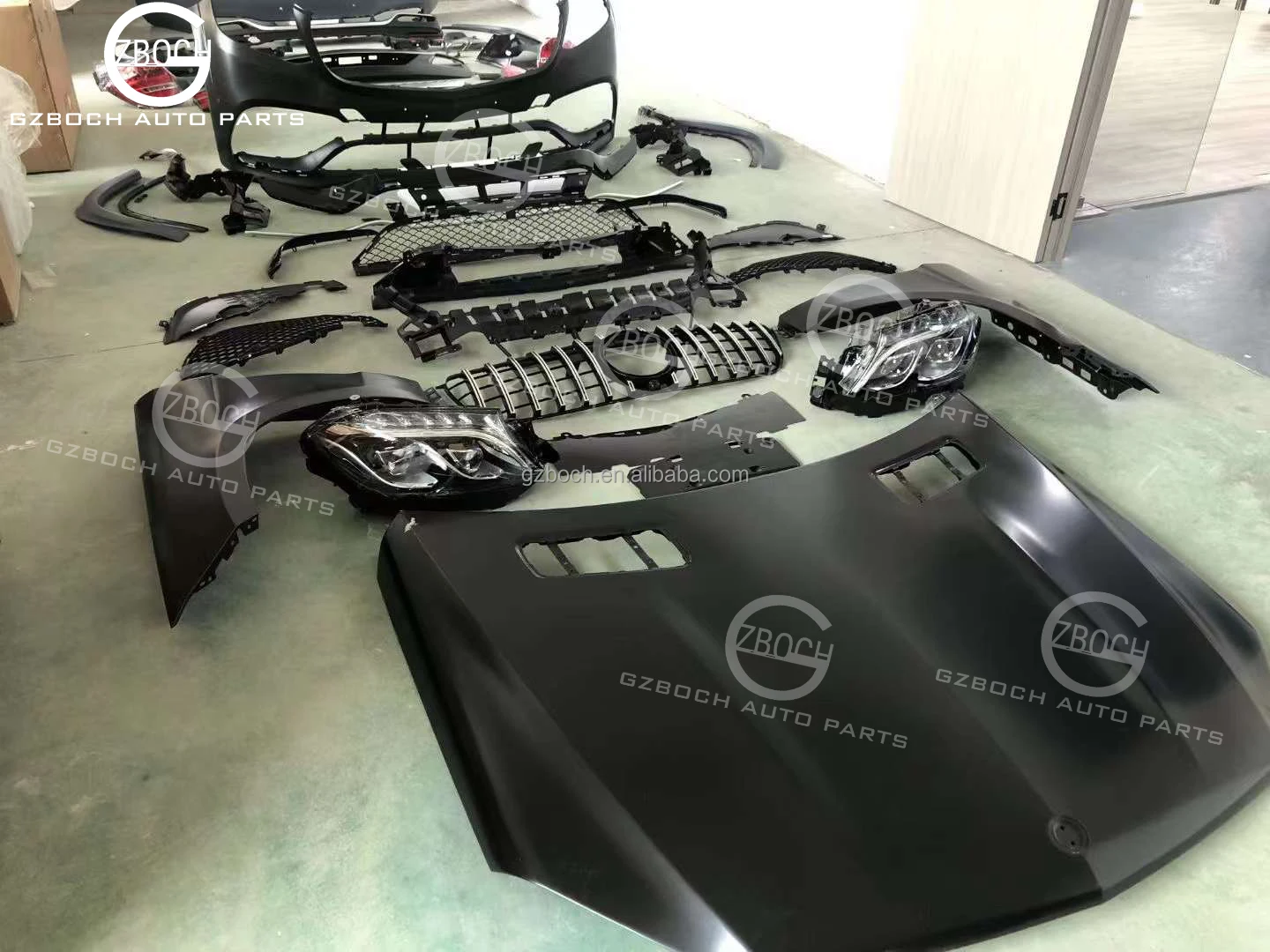 166 Bodykit For 2006+ Benz Gl-class X164 To X166 Gls63 Amg Car Bumper ...