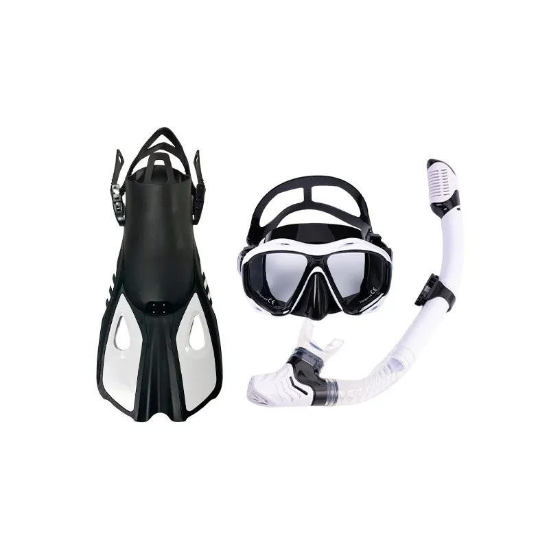 ATAAY Set Snorkeling, Maschera Subacquea Professionale Set da Snorkeling Gonna in Silicone per Adulti Occhiali Antiappannamento Occhiali Attrezzatura per Piscina da Pesca per Nuoto